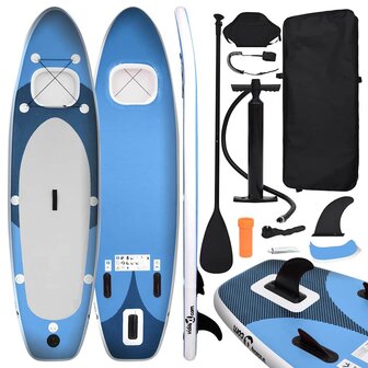 Stand Up Paddleboardset opblaasbaar 330x76x10 cm zeeblauw 1