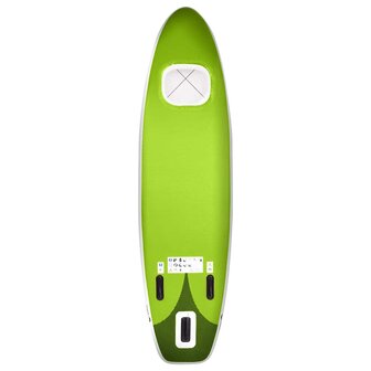 Stand Up Paddleboardset opblaasbaar 330x76x10 cm groen 4