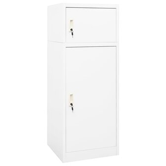 Zadelkast 53x53x140 cm staal wit    1
