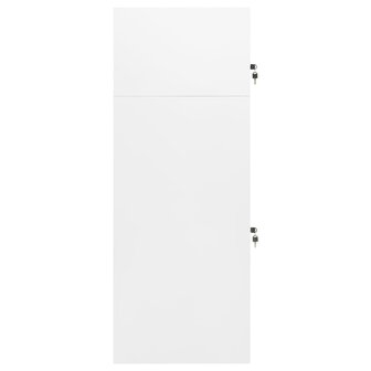 Zadelkast 53x53x140 cm staal wit    3