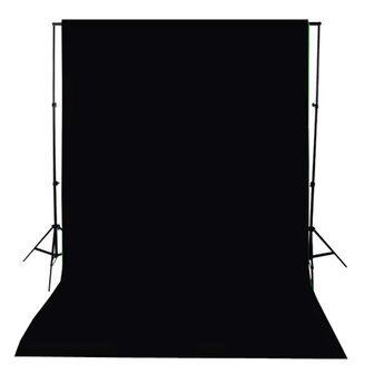 Achtergrond 300x300 cm katoen zwart  4
