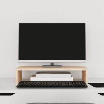 Monitorstandaard 50x27x10 cm massief grenenhout 1