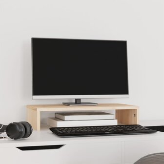 Monitorstandaard 50x27x10 cm massief grenenhout 3