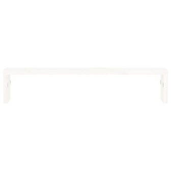 Monitorstandaard 50x27x10 cm massief grenenhout wit 6