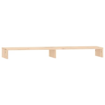 Monitorstandaard 100x27x10 cm massief grenenhout 2