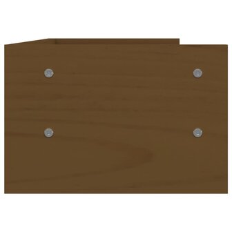 Monitorstandaard 50x24x16 cm massief grenenhout honingbruin 6