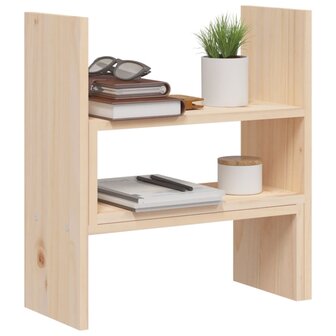 Monitorstandaard (39-72)x17x43 cm massief grenenhout 5