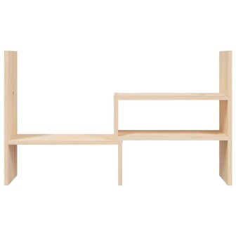Monitorstandaard (39-72)x17x43 cm massief grenenhout 6