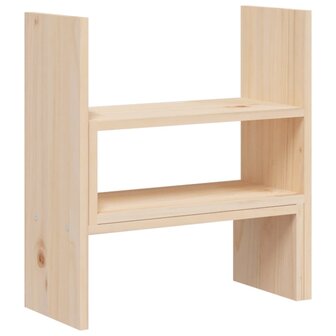 Monitorstandaard (39-72)x17x43 cm massief grenenhout 7