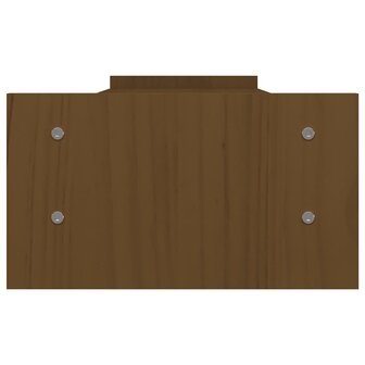 Monitorstandaard 100x27x15 cm massief grenenhout honingbruin 6