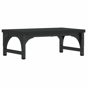 Monitorstandaard 37x23x14 cm bewerkt hout zwart 2