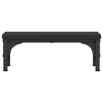 Monitorstandaard 37x23x14 cm bewerkt hout zwart 4