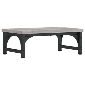 Monitorstandaard 37x23x14 cm bewerkt hout grijs sonoma eiken 2