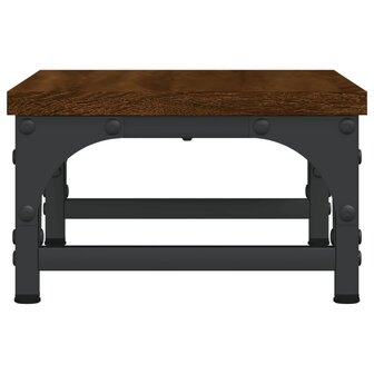 Monitorstandaard 37x23x14 cm bewerkt hout bruin eikenkleur 5