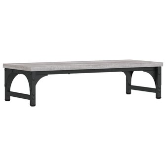 Monitorstandaard 55x23x14 cm bewerkt hout grijs sonoma eiken 2
