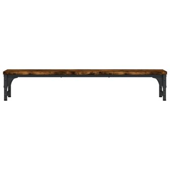 Monitorstandaard 85x23x15,5 cm bewerkt hout gerookt eikenkleur 4