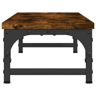 Monitorstandaard 85x23x15,5 cm bewerkt hout gerookt eikenkleur 5