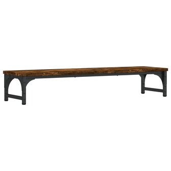 Monitorstandaard 85x23x15,5 cm bewerkt hout gerookt eikenkleur 6