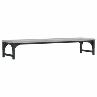 Monitorstandaard 85x23x15,5 cm bewerkt hout grijs sonoma eiken 2