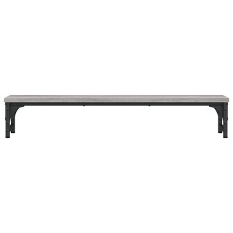 Monitorstandaard 85x23x15,5 cm bewerkt hout grijs sonoma eiken 4