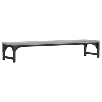 Monitorstandaard 85x23x15,5 cm bewerkt hout grijs sonoma eiken 6
