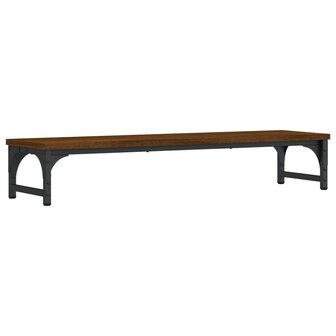 Monitorstandaard 85x23x15,5 cm bewerkt hout bruin eikenkleur 2
