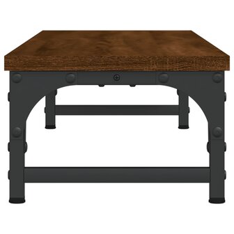 Monitorstandaard 85x23x15,5 cm bewerkt hout bruin eikenkleur 5