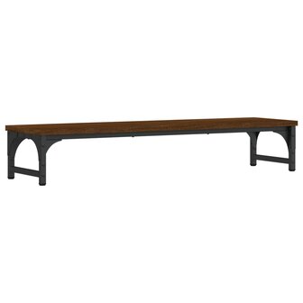 Monitorstandaard 85x23x15,5 cm bewerkt hout bruin eikenkleur 6
