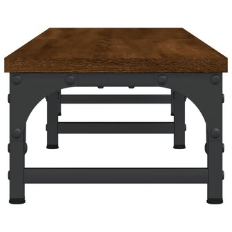 Monitorstandaard 105x23x15,5 cm bewerkt hout bruin eikenkleur 5