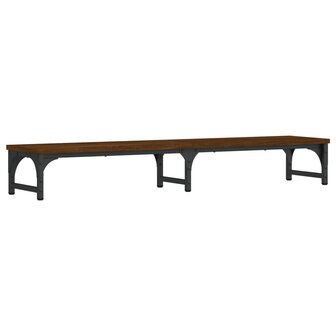 Monitorstandaard 105x23x15,5 cm bewerkt hout bruin eikenkleur 6