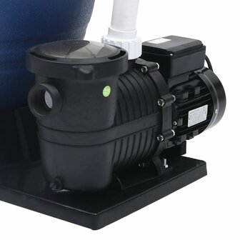 Zandfilter met 7 instellingen en 1000 W pomp blauw en zwart 9
