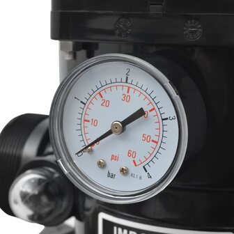 Zwembadzandfilter met 6-positie ventiel 460 mm blauw  5