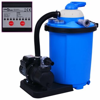 Zandfilterpomp met timer 550 W 50 L 1