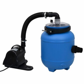 Zwembadfilterpomp 4 m&sup3;/u zwart en blauw 4