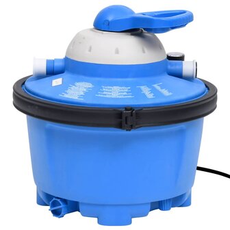 Zandfilterpomp 200 W 25 L 385x620x432 mm blauw en zwart 3