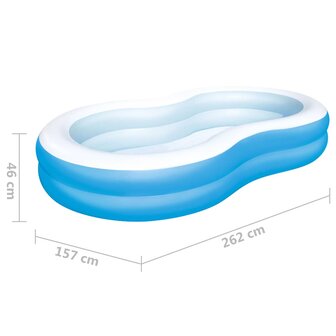 Bestway Familiezwembad Big Lagoon 262x157x46 cm 5