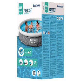 Bestway Zwembadset rond 366x76 cm 8