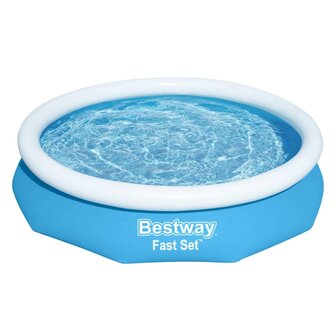 Bestway Zwembad Fast Set rond 305x66 cm blauw 1