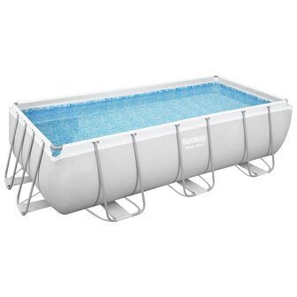 Bestway Zwembadset Power Steel rechthoekig 404x201x100 cm 2