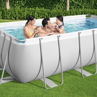 Bestway Zwembadset Power Steel rechthoekig 404x201x100 cm 3