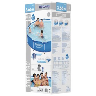 Bestway Framezwembad Steel Pro 366x76 cm 5