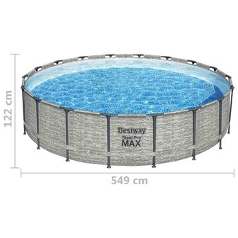 Bestway Zwembad Power Steel 549x122 cm 9