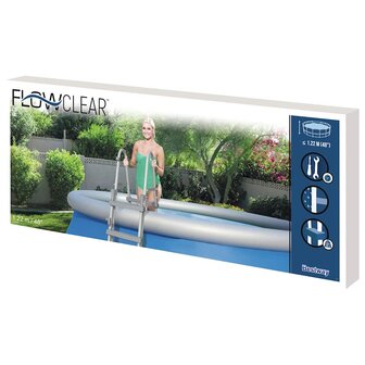 Bestway Flowclear Zwembadladder met 4 treden 122 cm 6