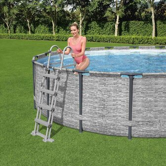 Bestway Flowclear Zwembadladder met 4 treden 122 cm 1