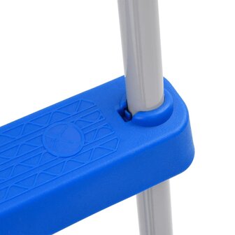 Zwembadladder voor bovengronds zwembad 84 cm staal en kunststof 5