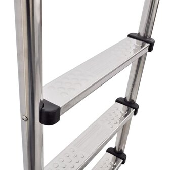 Zwembadladder met 3 sporten 120 cm roestvrij staal 304  3