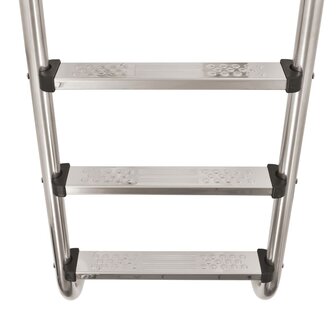 Zwembadladder met 3 sporten 120 cm roestvrij staal 304 4
