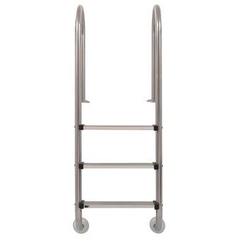 Zwembadladder met 3 sporten 120 cm roestvrij staal 304 2