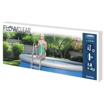 Bestway Zwembadladder Flowclear met 4 treden 122 cm 6