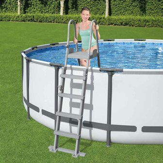 Bestway Zwembadladder Flowclear met 4 treden 132 cm 1